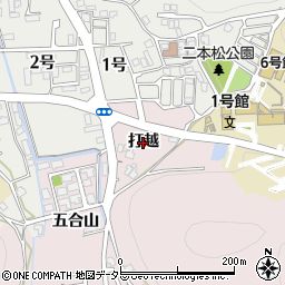 京都府南丹市園部町小山西町（打越）周辺の地図