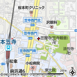 名古屋笠寺郵便局周辺の地図