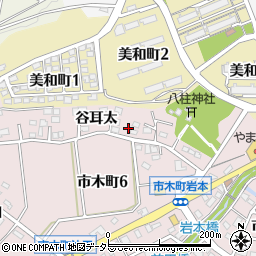愛知県豊田市市木町谷耳太18-1周辺の地図