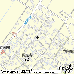 滋賀県守山市立田町1687周辺の地図