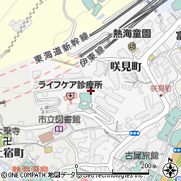 静岡県熱海市咲見町周辺の地図