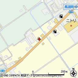 マクドナルド８号線近江八幡店周辺の地図