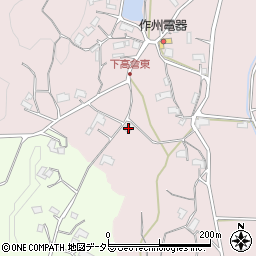 岡山県津山市下高倉東1821周辺の地図