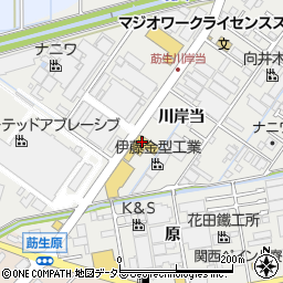 愛知県みよし市莇生町川岸当7周辺の地図