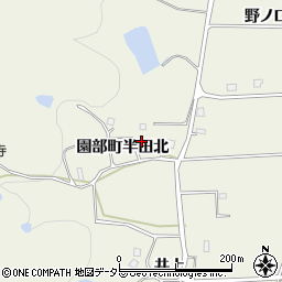 京都府南丹市園部町半田北周辺の地図