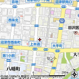 沼津信用金庫本店周辺の地図