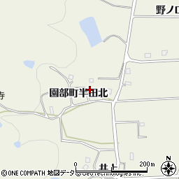 京都府南丹市園部町半田（北）周辺の地図