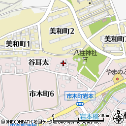 愛知県豊田市市木町谷耳太14周辺の地図