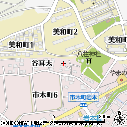 愛知県豊田市市木町谷耳太16周辺の地図