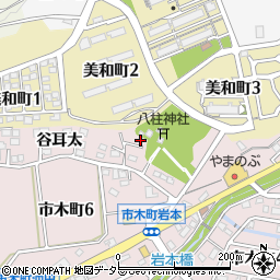 愛知県豊田市市木町谷耳太11-8周辺の地図