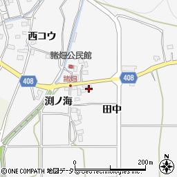 京都府南丹市八木町諸畑（田中）周辺の地図