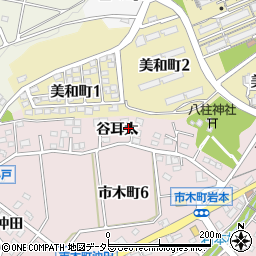 愛知県豊田市市木町谷耳太22周辺の地図