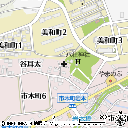 愛知県豊田市市木町谷耳太11周辺の地図