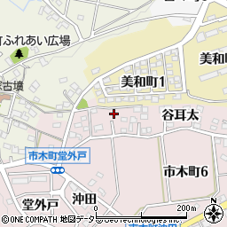愛知県豊田市市木町谷耳太45周辺の地図