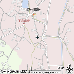 岡山県津山市下高倉東1526周辺の地図