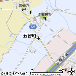 滋賀県東近江市五智町150周辺の地図