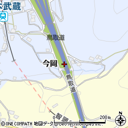 岡山県美作市今岡周辺の地図