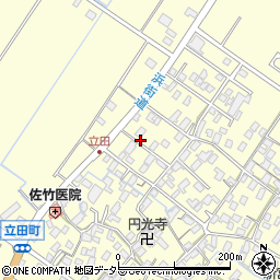 滋賀県守山市立田町1677周辺の地図