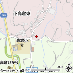 岡山県津山市下高倉東1917周辺の地図