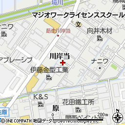 愛知県みよし市莇生町川岸当37周辺の地図