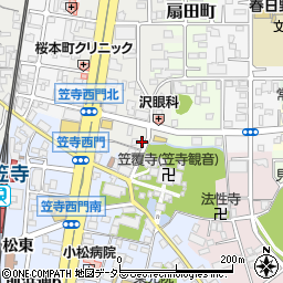名鉄協商本笠寺駅東駐車場周辺の地図