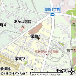 愛知県豊田市栄町1丁目周辺の地図