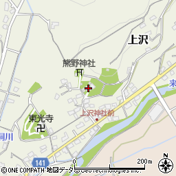 静岡県田方郡函南町上沢591周辺の地図