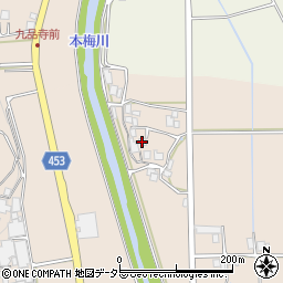 京都府南丹市園部町大西川原周辺の地図