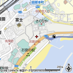 静岡県熱海市東海岸町周辺の地図