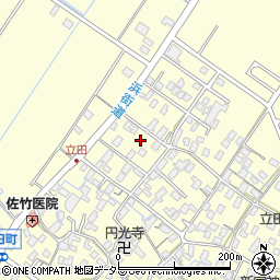 滋賀県守山市立田町1672周辺の地図