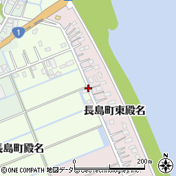 三重県桑名市長島町殿名876周辺の地図