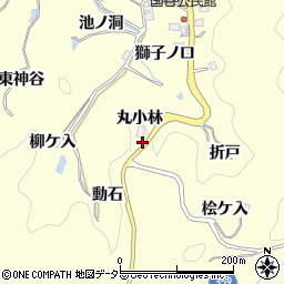 愛知県豊田市国谷町丸小林周辺の地図