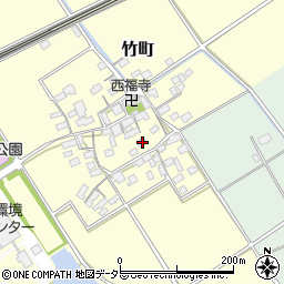 滋賀県近江八幡市竹町343周辺の地図