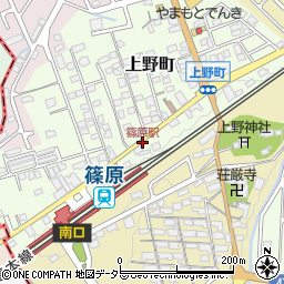 篠原駅周辺の地図