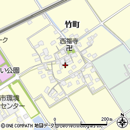 滋賀県近江八幡市竹町330周辺の地図