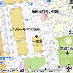 肉処大久保　平和堂ビバモール名古屋南店周辺の地図