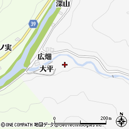 愛知県豊田市下国谷町大平周辺の地図