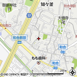 愛知県東郷町（愛知郡）和合周辺の地図