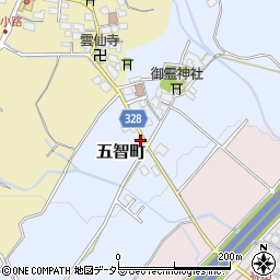滋賀県東近江市五智町444周辺の地図
