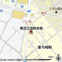 東近江行政組合　地域振興周辺の地図