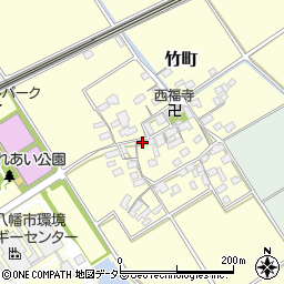 滋賀県近江八幡市竹町333周辺の地図