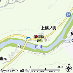 愛知県豊田市則定町（下栃ノ実）周辺の地図