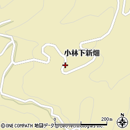 愛知県東栄町（北設楽郡）振草（上粟代中新畑）周辺の地図