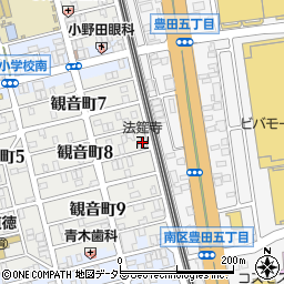 法筵寺周辺の地図