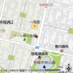 中日新聞西桑名ネオポリス専売店周辺の地図