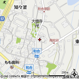愛知県愛知郡東郷町和合南蚊谷周辺の地図