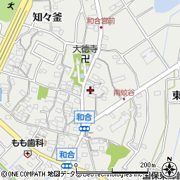 愛知県東郷町（愛知郡）和合（南蚊谷）周辺の地図