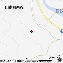 兵庫県丹波市山南町西谷245周辺の地図