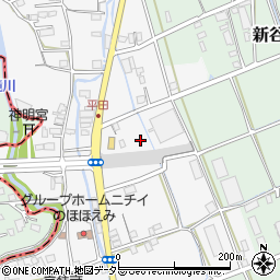 静岡県三島市平田周辺の地図