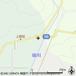 兵庫県丹波篠山市奥畑17周辺の地図